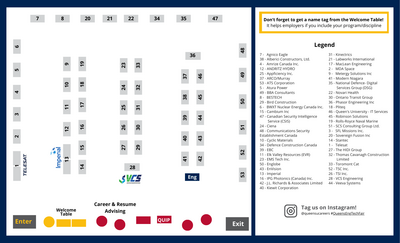 Engineering & Technology Fair floorplan
