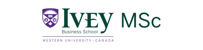 Ivey MSc Business School, Western University, Canada logo