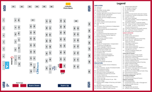 Floorplan for Career & Further Education Fair